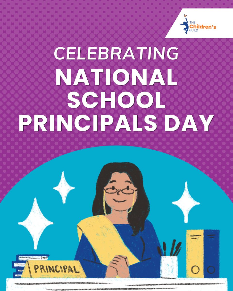 childrensguild's tweet photo. It’s National School Principals Day! 🎉 Today we’re celebrating our incredible school leaders who make tough decisions every day with students’ best interests at heart, always with a smile. Thank you for all you do, we appreciate you today and every day! #OurPeopleMatter https://t.co/NtHQm45dQs