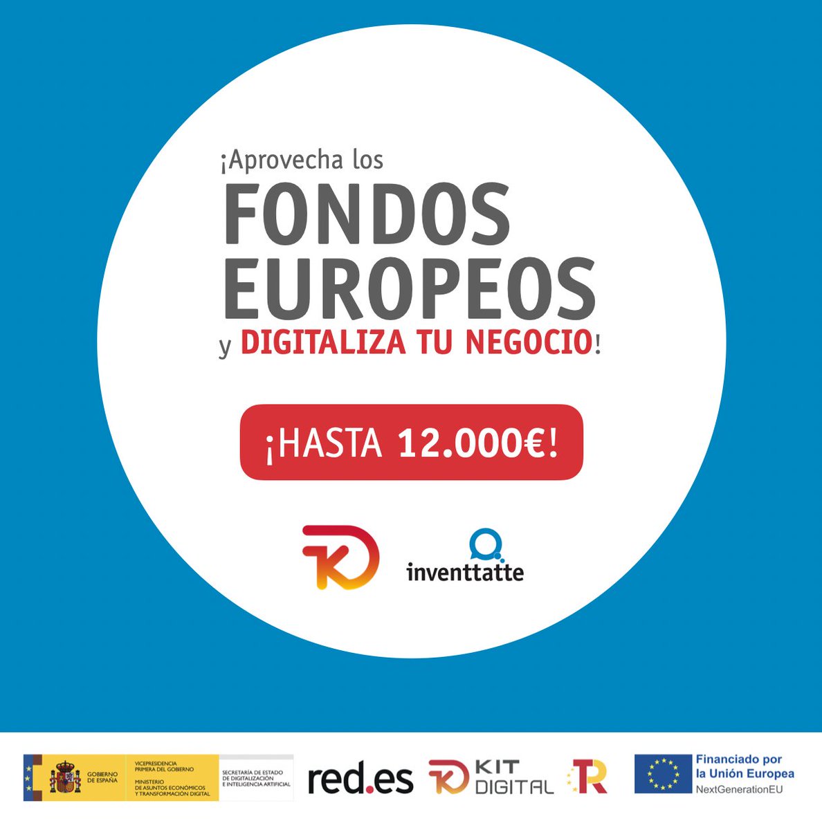 inventtatte's tweet image. ¿Sabes que con la ayuda del #KitDigital puedes conseguir hasta 12.000€ para la #TransformaciónDigital de tu negocio? Llevamos desde junio trabajando con empresas beneficiarias. Te asesoramos sin Compromiso. ¡Consúltanos! 
👉 f.mtr.cool/lejngmkrkp
