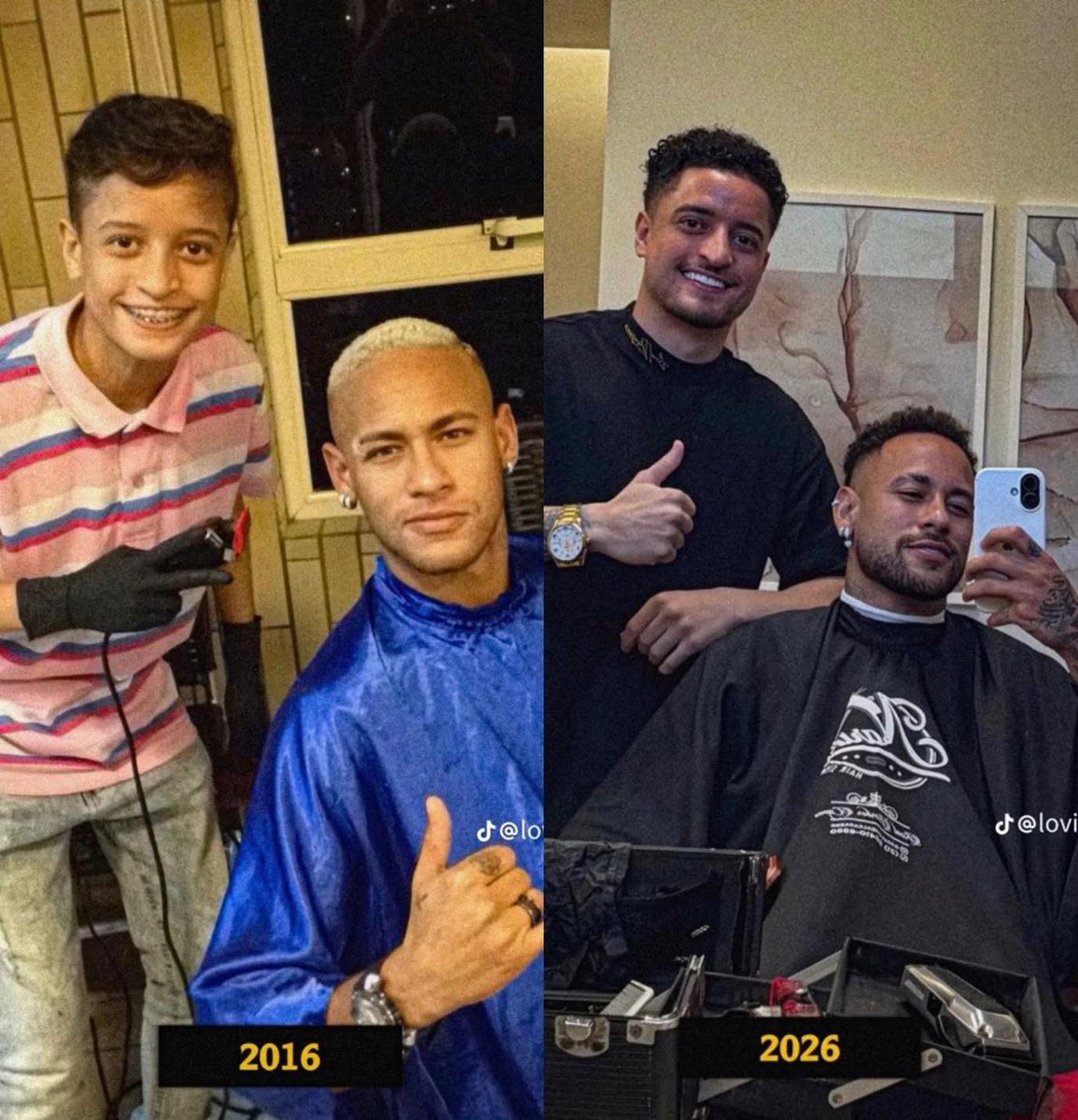 uwimaclarisse's tweet image. Umuntu ukogosha mumaranye igihe kingana gute? 

Neymar has been loyal for 10 years to… his barber. 😄👏

Neymar amaze imyaka 10 yogoshwa n’umuntu umwe…

#Football