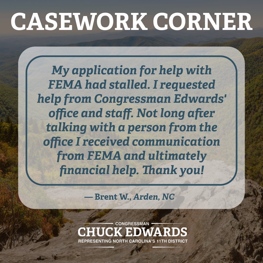 Congressman Chuck Edwards tweet media