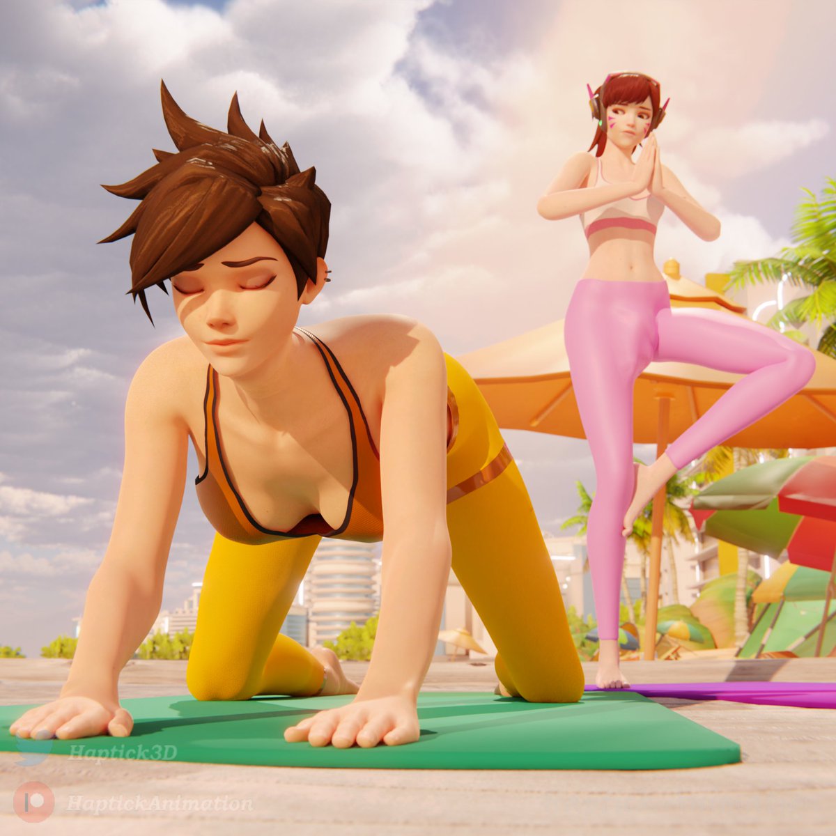 Haptick3D's tweet photo. 🏖️Beach Breast-Ball Sized Yoga 🏖️

If there's one thing I know about yoga pants, it's that they rarely leave much to the imagination, and they look best when stretched to their absolute limit! I guess that's really two things, but I find that they can sometimes be the same. https://t.co/sSGZwfXGOv
