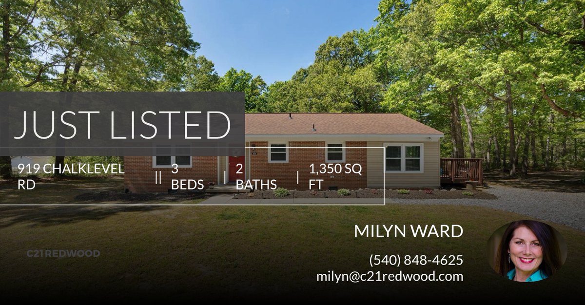 MiLynWard's tweet photo. 📍 Just Listed 📍 Take a look at this fantastic new property that just hit the market located at 919 Chalklevel Rd in Louisa. Reach out here or at (540) 848-4625 for more information!

Listed by Benjamin C Quann

MiLyn Ward
... https://t.co/egPxdnE5pJ https://t.co/DjB4UHTOIL