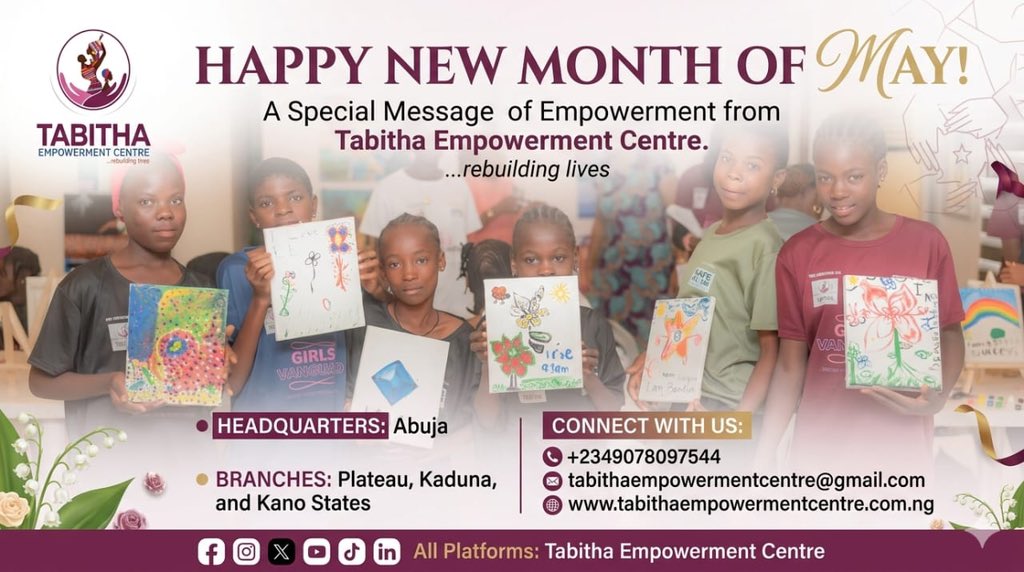 TabithaCentre's tweet image. Welcome to a new month of possibilities 🌸✨

This May, we recommit to empowering women, uplifting girls, and strengthening vulnerable communities. Every step we take is towards a future where voices are heard, potential is nurtured, and lives are transformed.

#NewMonth #TEC