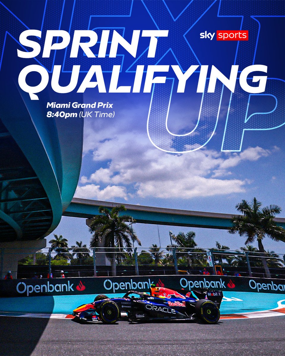 It's nearly time for sprint qualifying in Miami! 🌴⚡