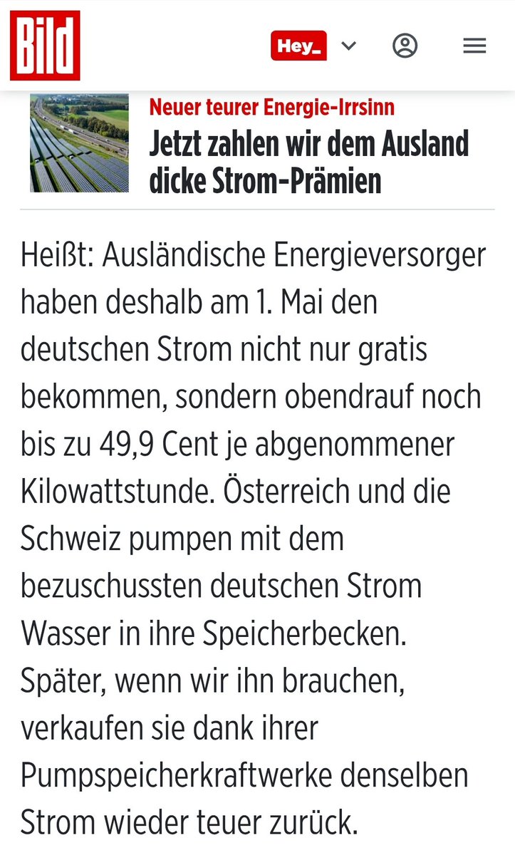 Ein HOCH auf subventionierte Energiewende. Dummheit kostet Geld