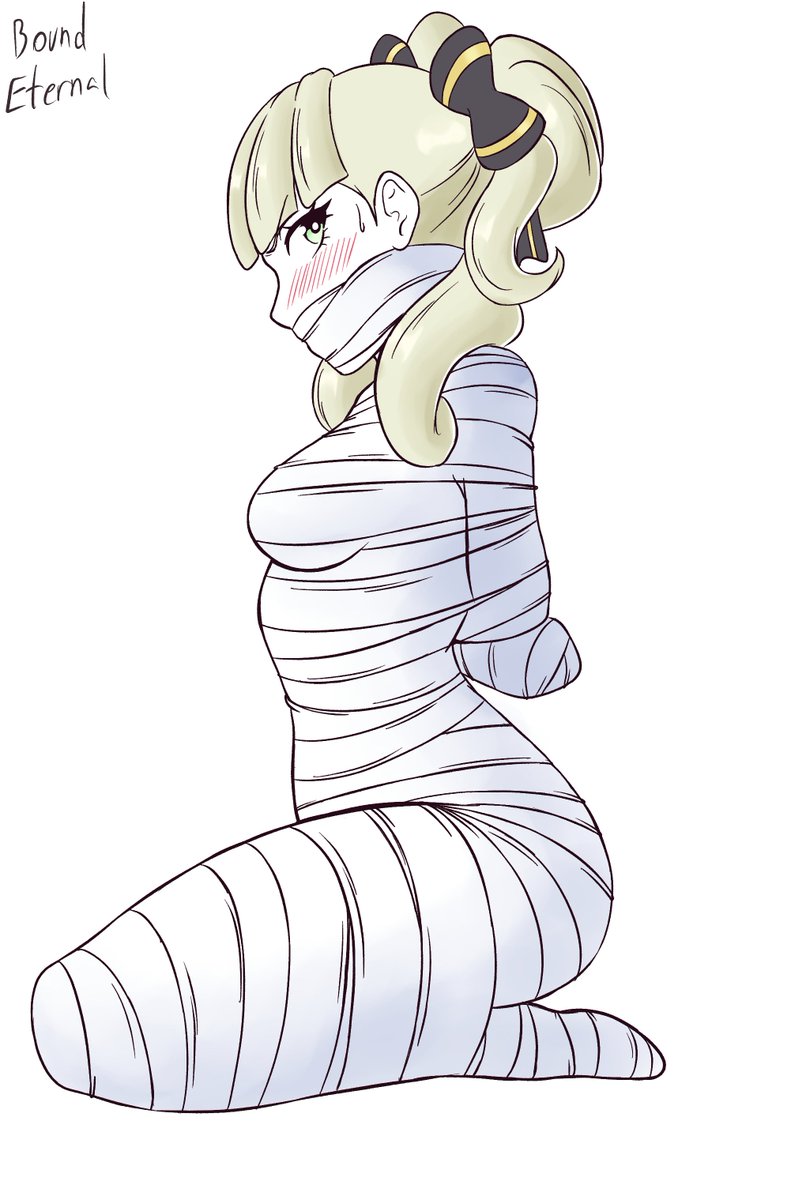 Seems like someone broke into Maria Gorey's lab while she was working on her latest autopsy report! Whatever nefarious plans the intruder has, Maria certainly isn't happy about their excessive use of her bandages...

Here's another adorable sketch done for me by <a href="/BoundLightning/">Bound Eternal ◾()🔴()◾</a>!