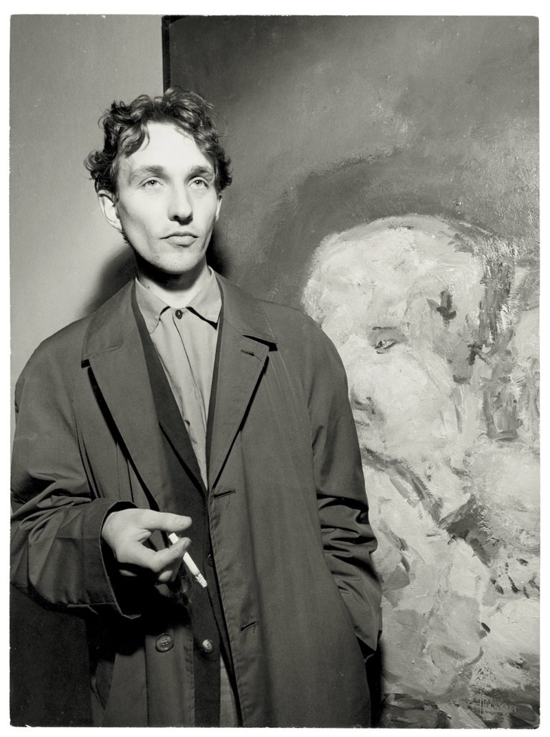 Sibernoff's tweet image. Le peintre allemand Georg Baselitz à 24 ans à Berlin en 1963, soit 63 ans avant sa mort.

#RIP