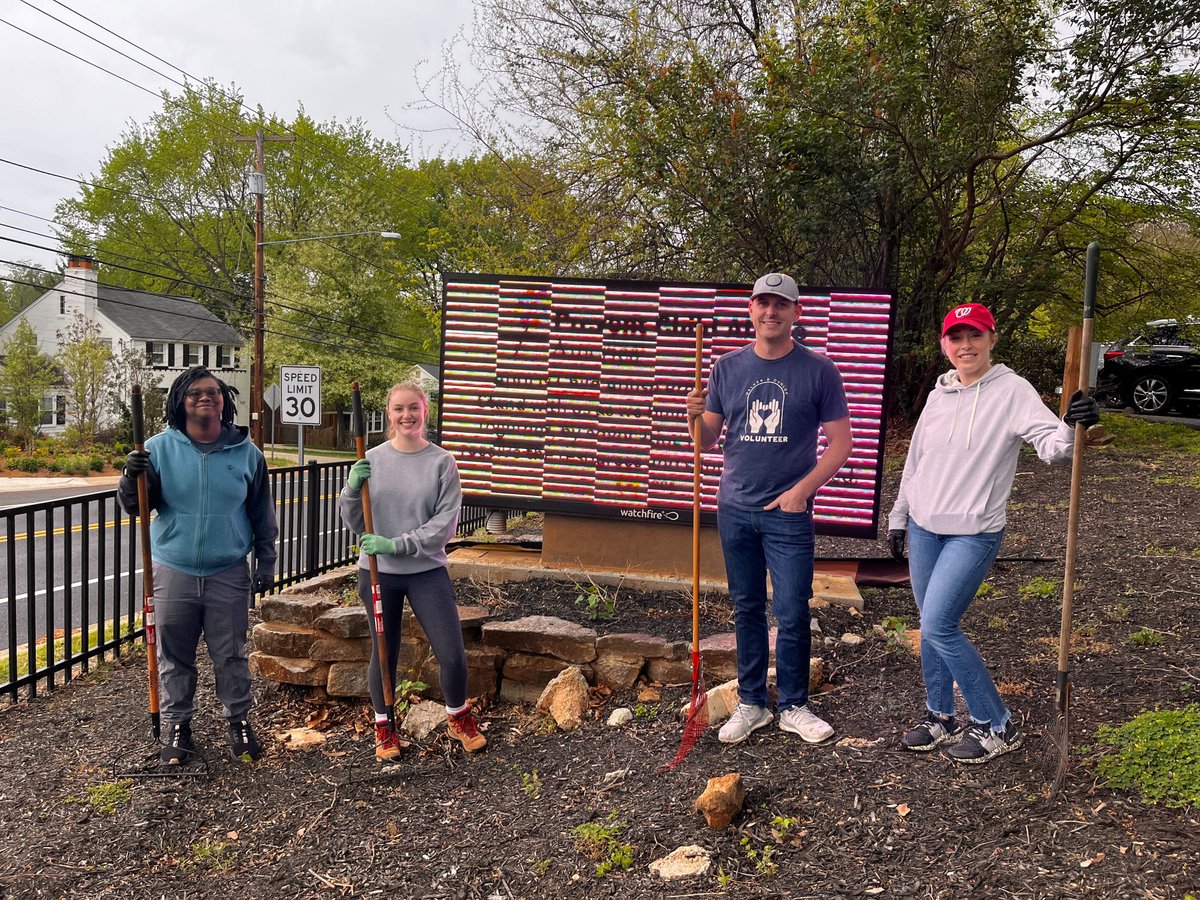 NCCFCares's tweet image. We love a good #FlashbackFriday! A huge shoutout to the Walker &amp;amp; Dunlop (@walkerdunlop) crew who spent their day of service mulching and cleaning our spring gardens and re-stocking housewares in Dr. C’s Boutique.