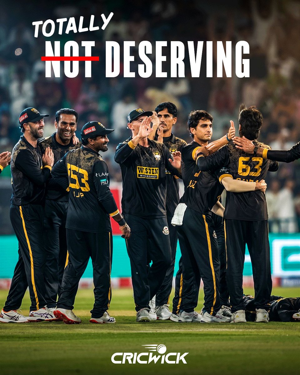 Cricwick's tweet photo. FROM ROCK BOTTOM TO THE GRAND FINAL! 👑

0 wins in the first 4 games. Written off by everyone. Called "weak." 

But they spoke on the field 🛡️

Hyderabad Kingsmen have completed one of the greatest turnarounds in PSL history after officially booking their spot in the Final! 🎫 https://t.co/jgO9y4ePLx