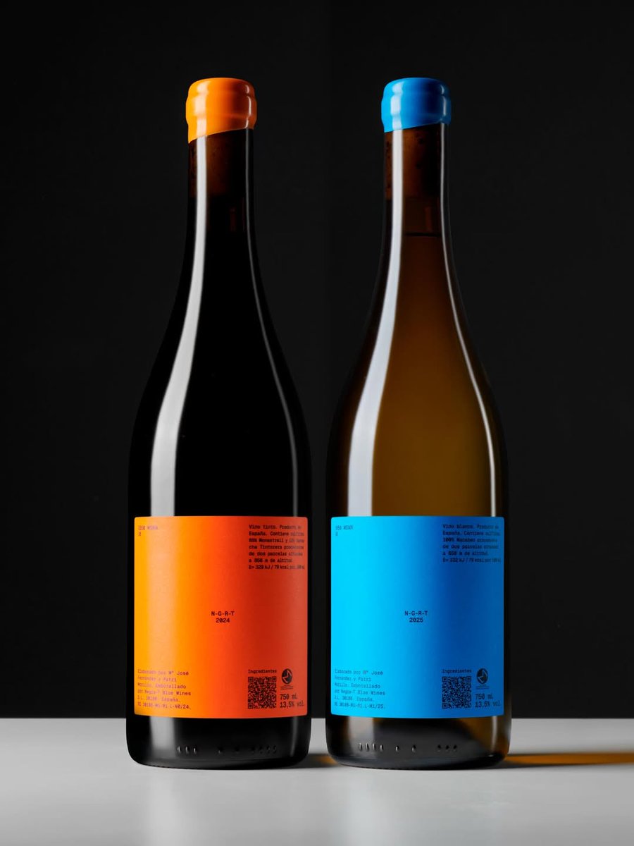 PENTAWARDS's tweet image. F33's #packagingdesign for Bocana de Palos. Two distinct expressions under one idea: connecting the territory and the place of consumption through a simple tilt of the label. #DailyDesignInspiration