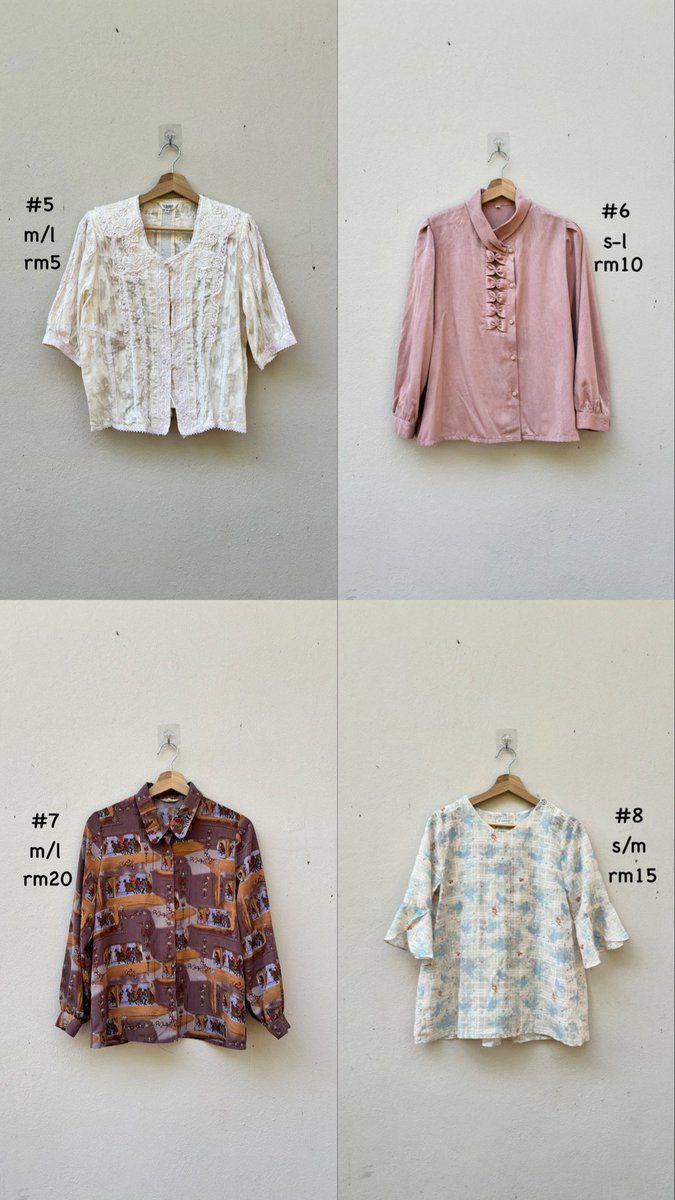 d33174's tweet image. hii i ada preloved baju kurung, blouse, kemeja &amp;amp; dress to let go. semua harga tak termasuk postage lagi tau, kalau ada yang berkenan boleh DM terus. 

#preloved #prelovedmalaysia #kurungpreloved #prelovedmurah #vintagestyle