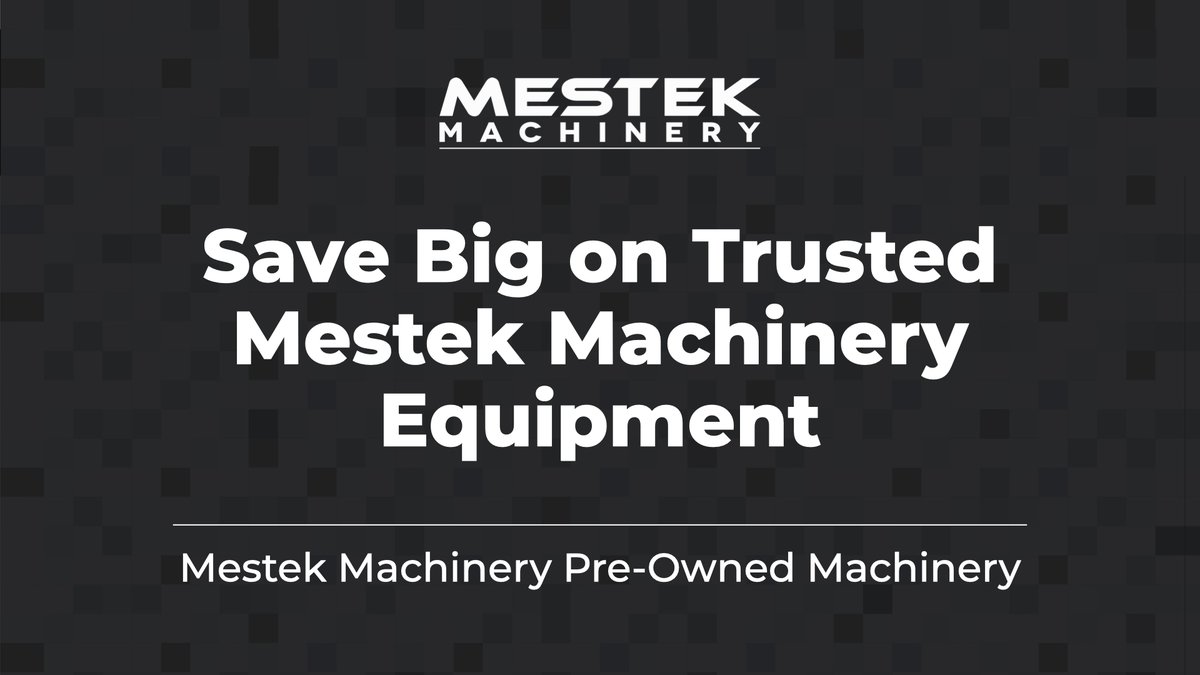 MestekMachinery's tweet image. Mestek Machinery proudly sells pre-owned, affordable sheet metal forming and fabrication equipment from our portfolio of brands, offered as-is, upgraded with new controls and tooling, or retrofitted with add-ons. hubs.la/Q048G32x0 #sheetmetal #HVAC #MestekMachinery