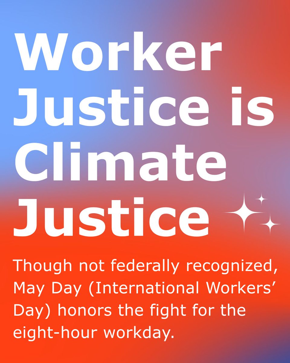 Frontlines2ferc's tweet photo. Happy #MayDay ✊

COGO stands in solidarity with workers across industries and communities.

Today and every day, we’re fighting for safe jobs, clean air, and fair wages.

How are you celebrating or showing up for workers today?

#WorkerJustice #ClimateJustice #JustTransition https://t.co/1gebZbqD7g
