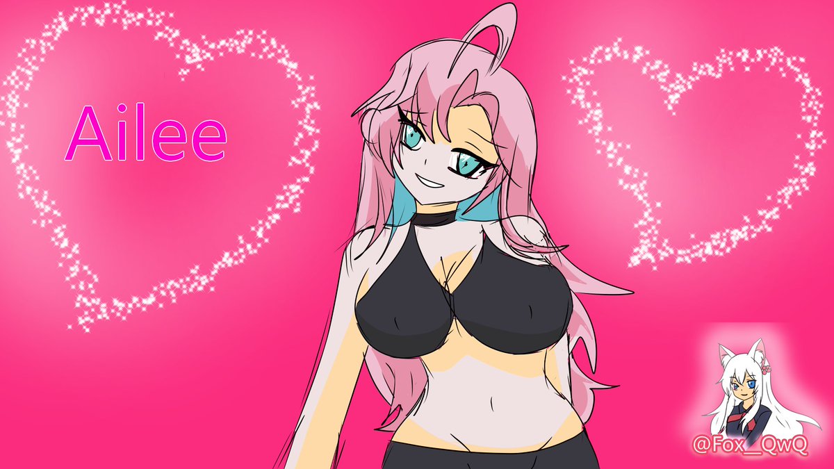 Fox__QwQ's tweet photo. "I brought a good sexy drawing of a sweet girl 😏#AILEEstrate @AileeVKYZ  #vtuber #art #fanart ㅤㅤㅤ https://t.co/cyt7tQBazf