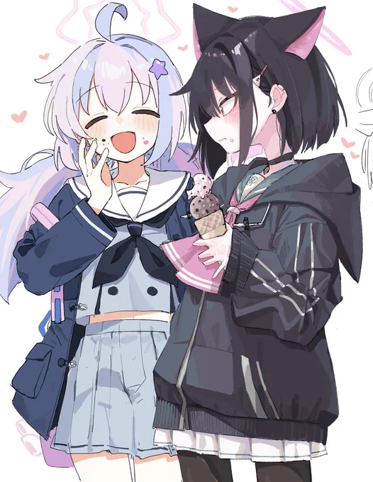 2人で一緒にアイス!カズレイ