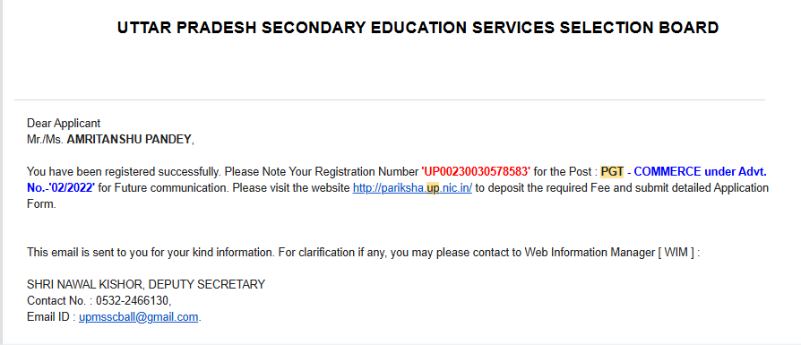 yupamp's tweet photo. @upesscprayagraj @myogiadityanath @CMOfficeUP @PrashantK_IPS90 @ChiefSecyUP @DM_PRAYAGRAJ @InfoDeptUP @JagranNews @AmarUjalaNews @htTweets @Live_Hindustan Respected sir ,                      I applied for up pgt 2022 economics and commerce subjects but could not see city details for COMMERCE subject. Kindly provide me my application details regarding Commerce subject for which registration details have been enclosed herewith . https://t.co/zaUTLPSKzq