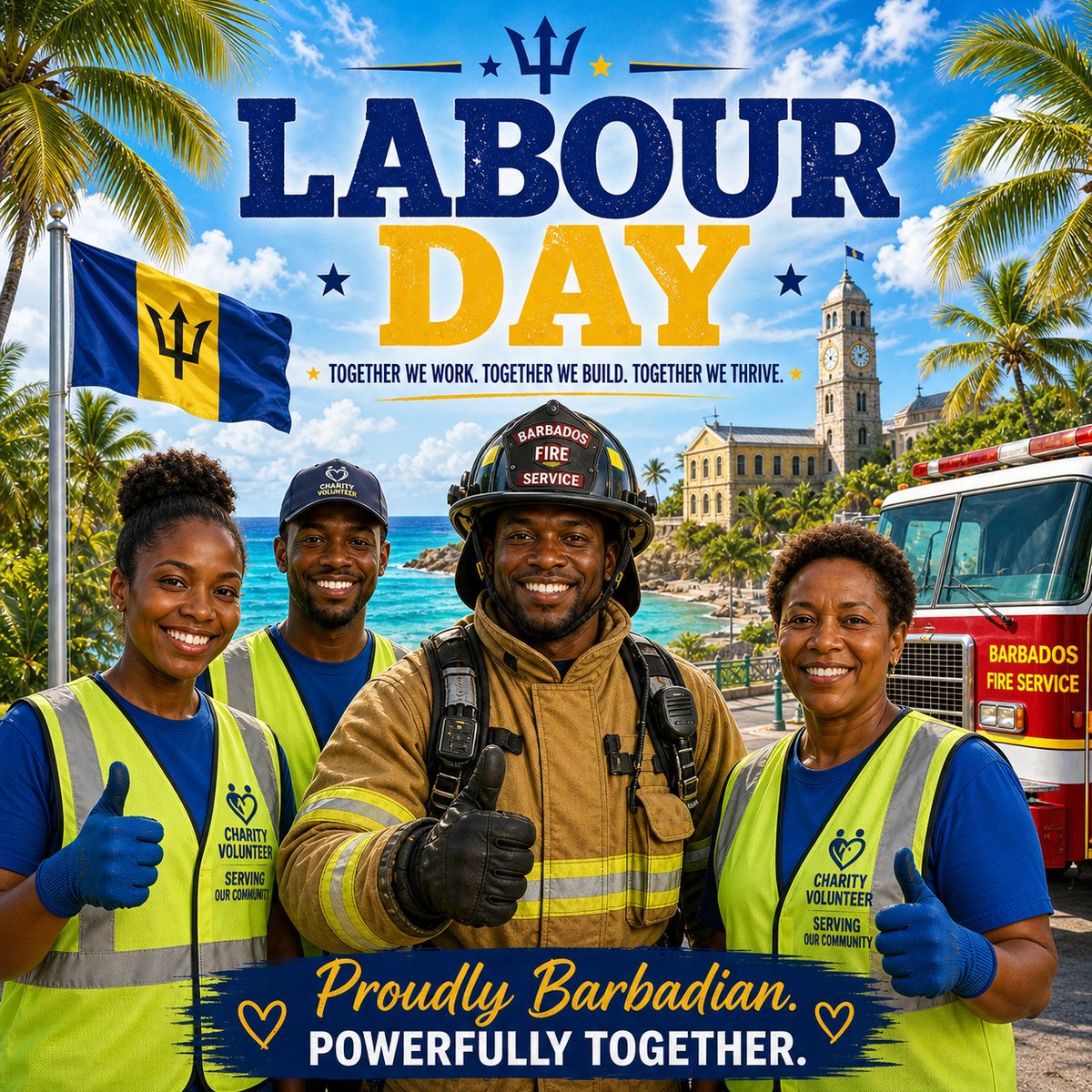 Bajan Fire Fighters tweet media