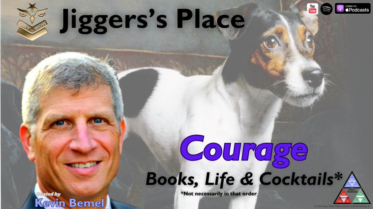 Today on Jiggers’s Place…

Courage = action under pressure.

I break it down while making The Steady Hand.

Comment COURAGE for the recipe.

Books, Life &amp; Cocktails*
*Not necessarily in that order
Thu, 7 May at 5p PT / 8p ET

Join me for cocktails while we relax and chat