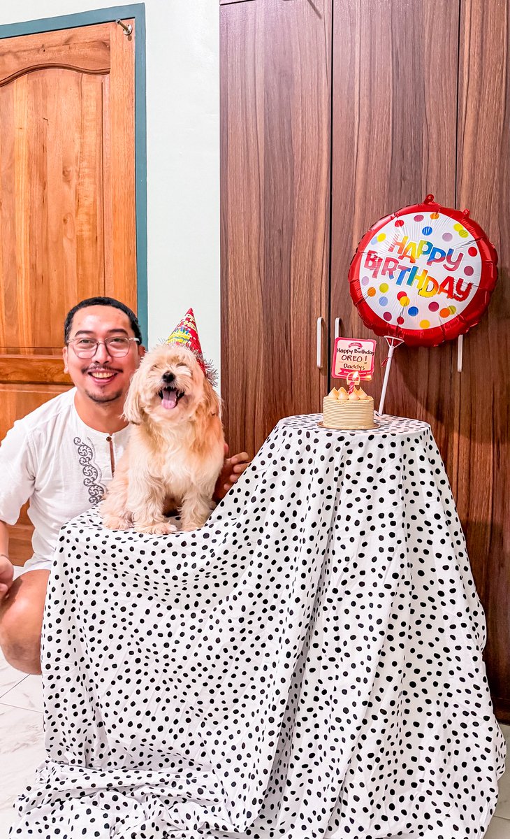 Our Oreo’s 4th Birthday. Lablab man kaayo ni Daddy namo oi 🐶🐾🫶🏻🙏🏻😘🎉🎂🥳🎈🎊🎁