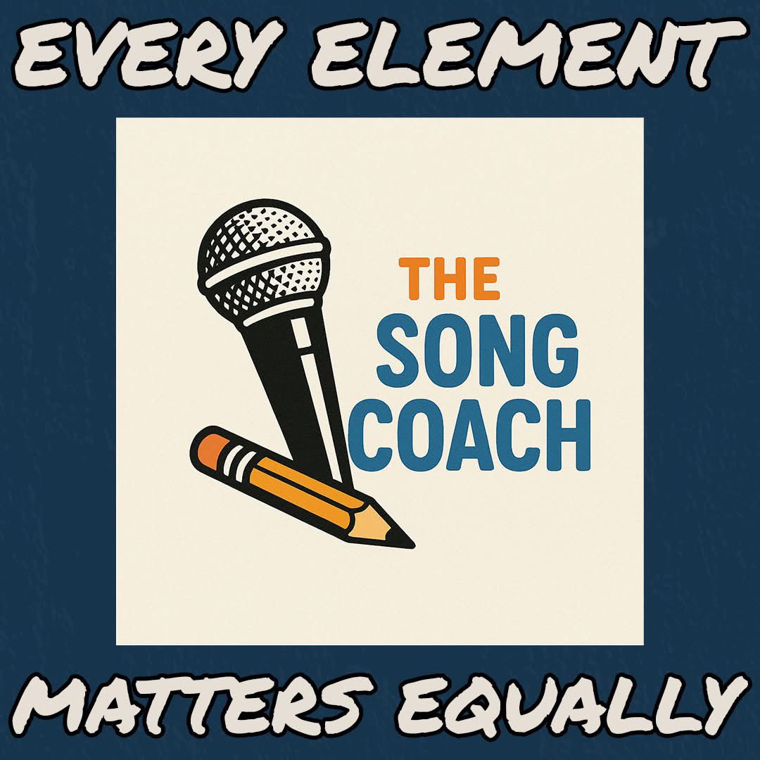 *EVERY ELEMENT OF A SONG MATTERS EQUALLY*
nickdematteo.com/thesongcoach

Wanna know exactly what the f*ck that means, and why it's true?

Book a FREE 15-MINUTE CONSULT, and you'll get all the details of every songwriting tip I share.

Songwriting isn't easy. Booking your free call is.