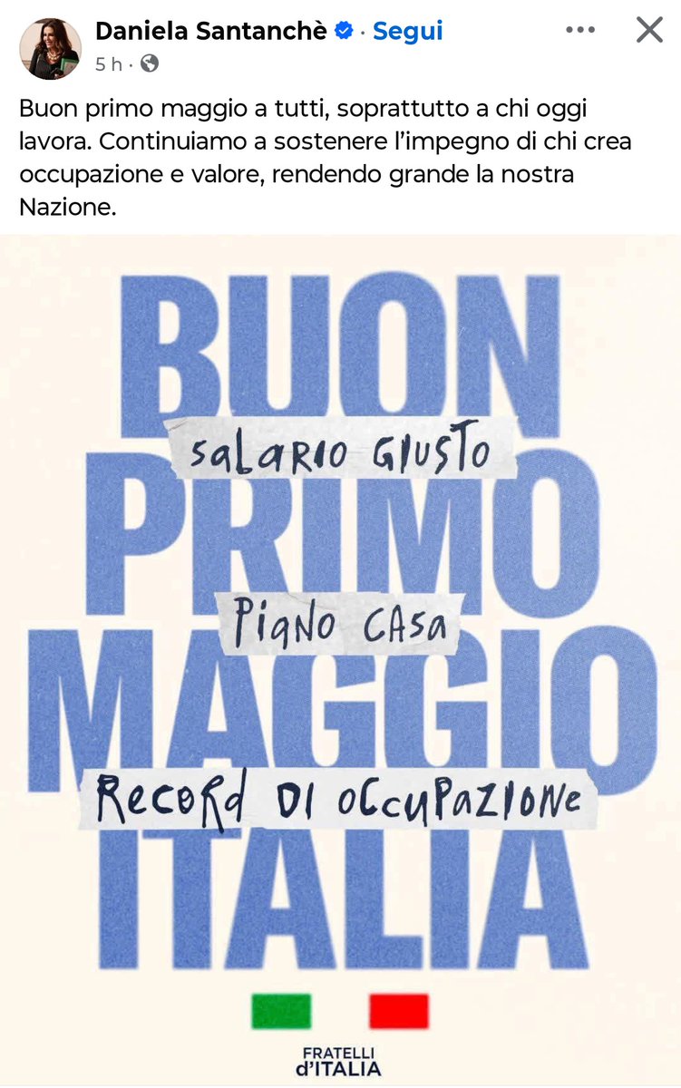 GalleniW205035's tweet photo. Soprattutto ai lavoratori che non hai pagato! 
Hai davvero un bel coraggio per fare questi post vergognosi 
#SantanchèVergogna https://t.co/eEfeWNDkyG