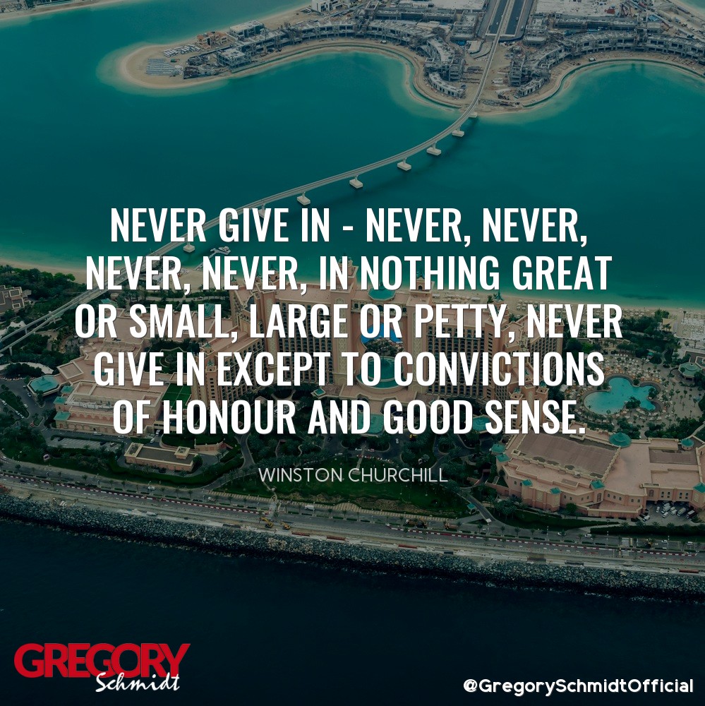Grego_Schmidt's tweet image. Never Give In - Never, Never, Never, Never, In Nothing Great Or Small, Large or Petty, Never Give In Except To Convictions of Honour And Good Sense - Winston Churchill

#sidehustle
#workfromhome
#winstonchurchill