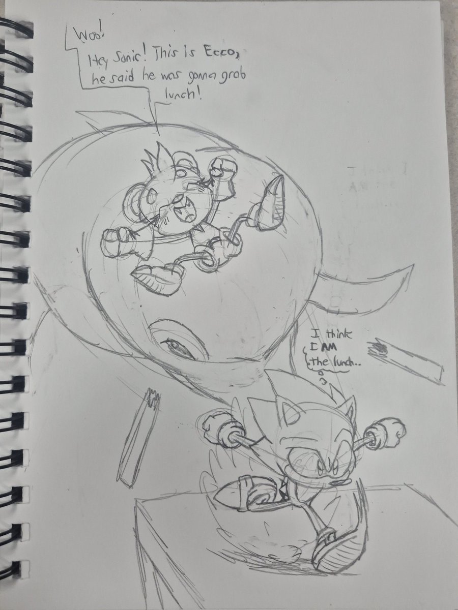 cflowarts's tweet image. I've been sitting on this fun little idea.
Idk how Biss and Ecco are friends, but Sonic isn't on that friend list 😂
#sonic #ecco #crossover #Honeysicle #dolphins