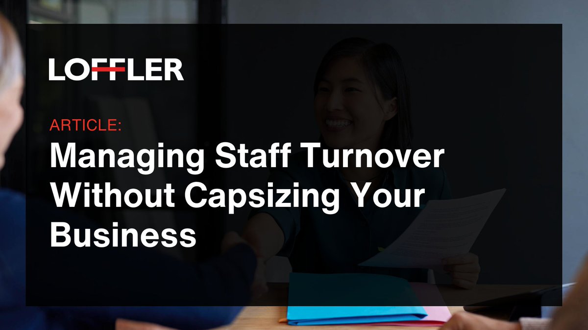 Lofflercos's tweet image. Managing staff turnover is one of the biggest challenges leaders face today. This article shares a thoughtful approach to navigating change while keeping your business on course. 

Take a look here: bit.ly/49cLhuV 

#Loffler #ChangeManagement