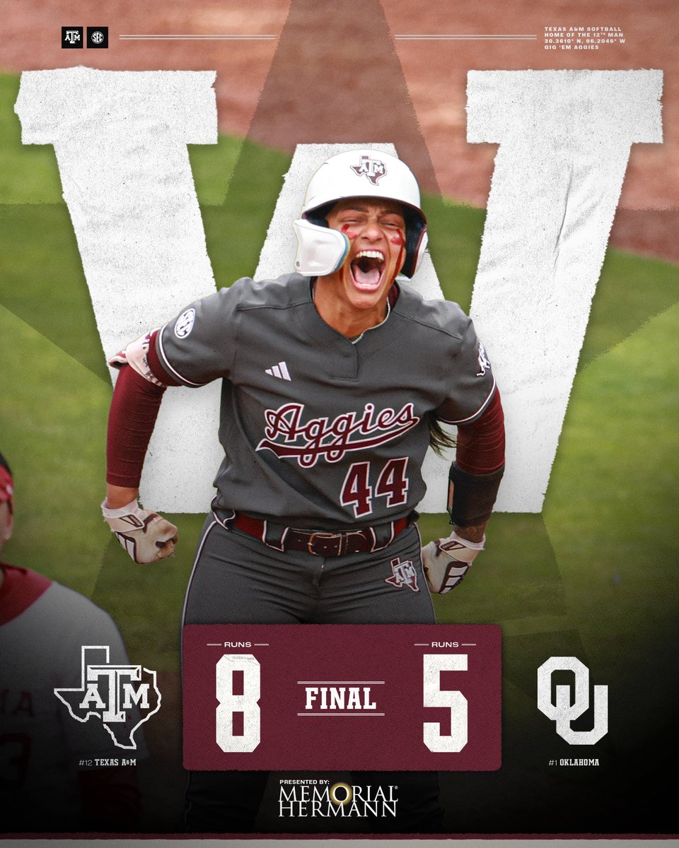 FIGHTIN' TEXAS AGGIE UPSET 👍