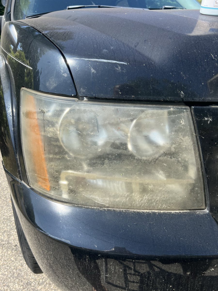 tankliles's tweet photo. Before and after pics of a 20-year-old headlight. Cerakote(not a sponsor) is the real deal. #cerakote https://t.co/IS3bemnL8a