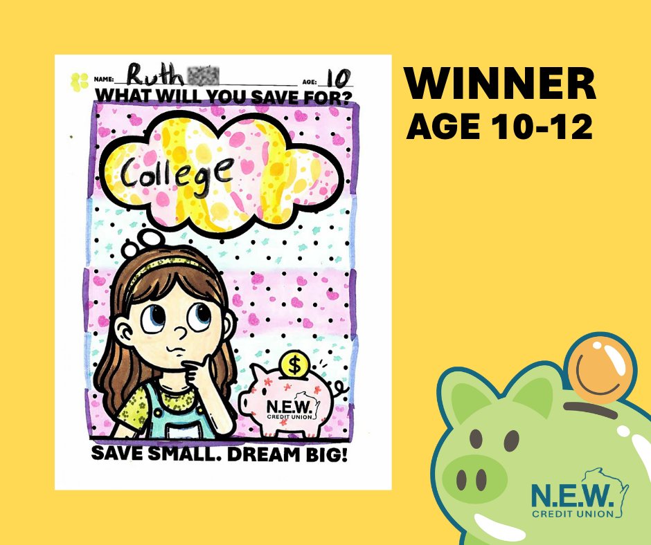 NEWCU's tweet photo. Ta-da! We've picked the winners of our April National Credit Union Youth Month Coloring Contest! Nora, Emberly, Gunner, and Ruth - you four are the coloring masters! Congrats on making such awesome artwork! 🎉🎨 https://t.co/j5M1JZHOqX