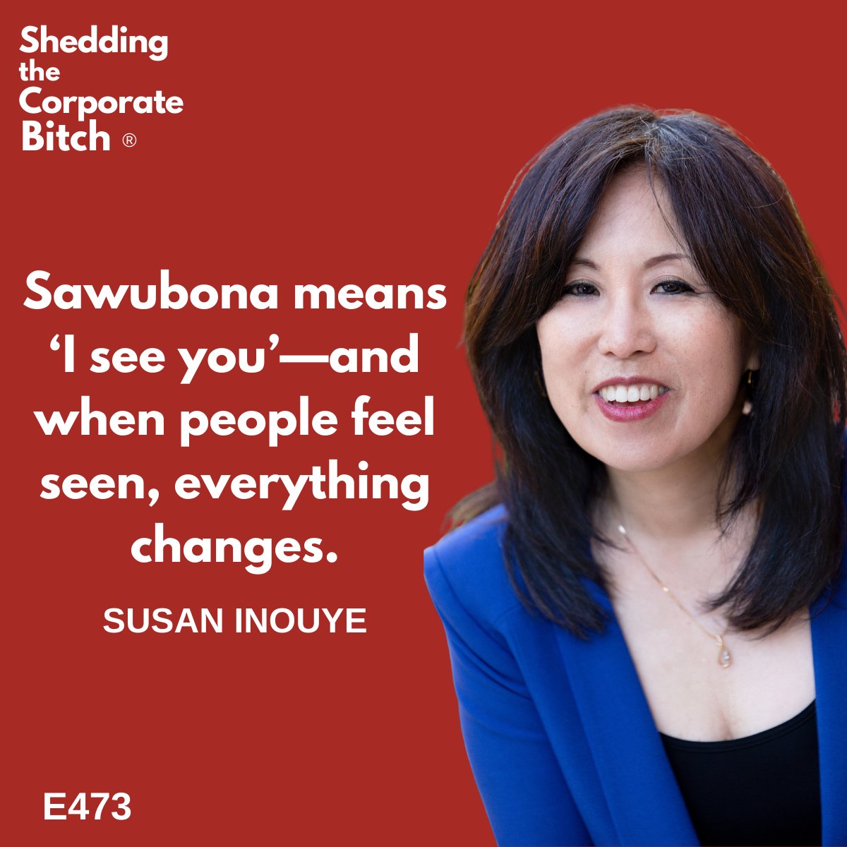 InouyeSusan's tweet image. People don’t resist change—they resist being unseen. Learn how to make your people feel seen and engagement soar in my interview on Bernadette Boas’s Podcast, Shedding the Corporate Bitch.
#SawubonaLeadership #engagement balloffirecoaching.com/millennials-ar…