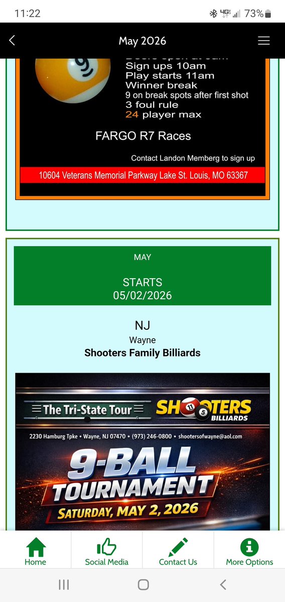 GoPlayPool's tweet image. New month
Lots of events
Are you playing? 🤔
Check out The GoPlayPool App for a busy month of pool in the US and internationally 💯💯💯
#events #flyers #pool 
#goplaypool 
#goplaypoolapp