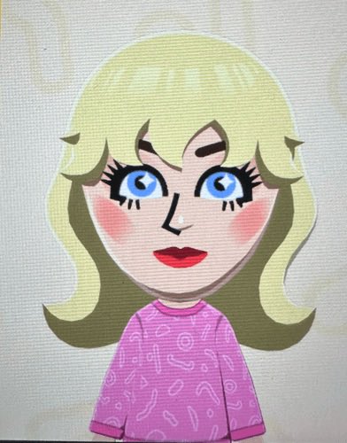 EspressoCards's tweet photo. OMGGG look at my Sabrina mii in Tomogachi life she is so cute 🥹 https://t.co/eS4zKc8124