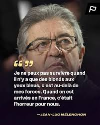 Tout blancs, tout moches que vous êtes » : ces propos racistes et abjects sont ceux tenus par Jean-Luc Mélenchon il y a quelques jours ..