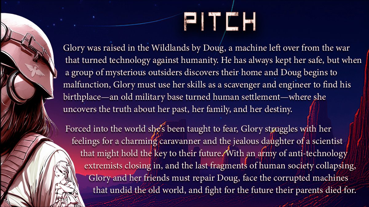 Kestrel_Bates's tweet image. A dystopian retelling of Tarzan seen through the eyes of a neurodivergent girl raised by robots. She's the only one that can fix the broken human world she's been hidden from, but do they deserve it? 
#YA #SF #WritingCommunity #AmQuerying #Dystopian #AgentsGuide