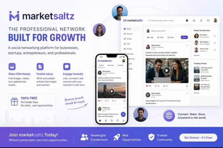 marketsaltz's tweet image. Connect instantly.
Grow freely.

marketsaltz.com/feed

No cost. No noise. Just value.

Start sharing → Start growing 🚀

#Startups #Entrepreneurs #BuildInPublic #Networking