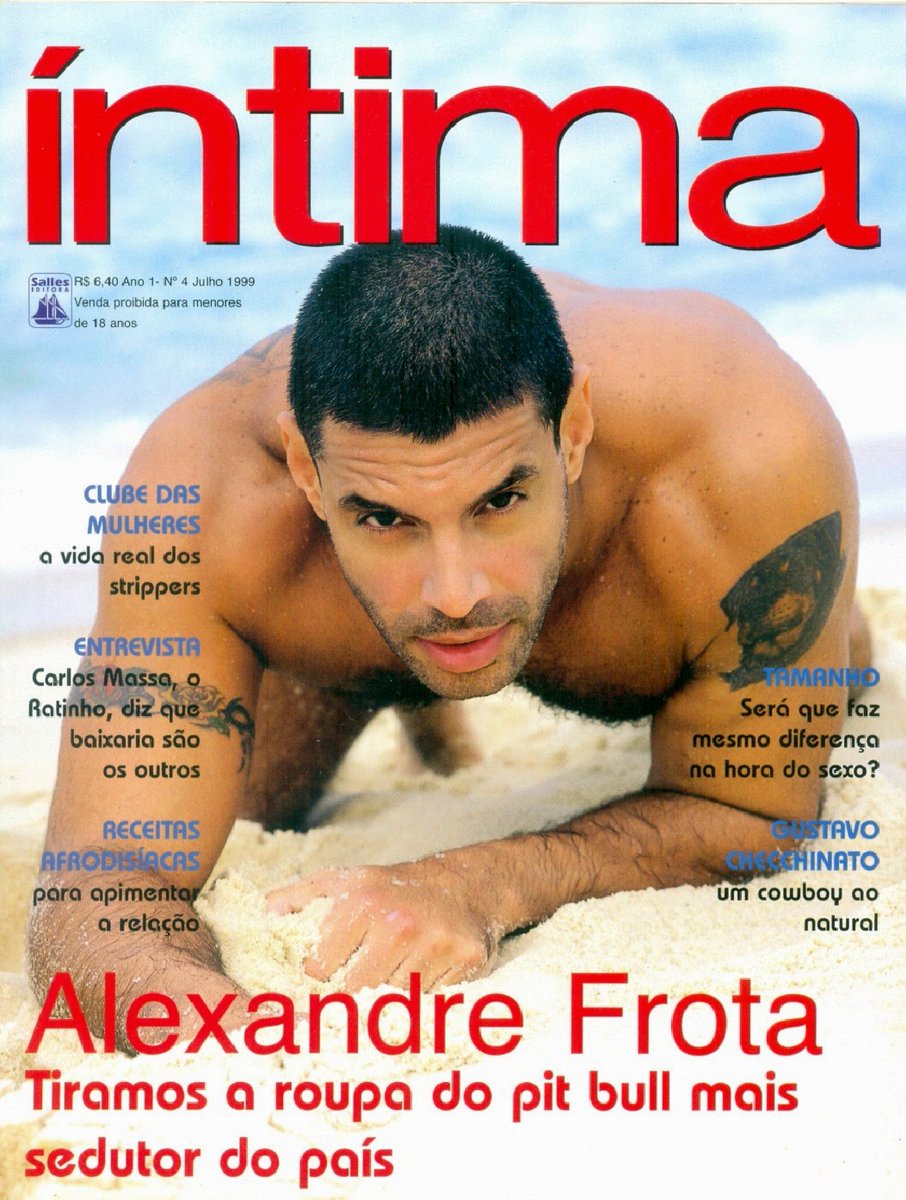 Planetadosursos's tweet photo. TBT do planeta (1/3)
Revista Íntima 04
Capa: Alexandre Frota
Ator /Politico
Junho/1999
#tbt #revista #intima #gays #revistagay #ator #globo #politico #deputado https://t.co/zTM9Gsomd7