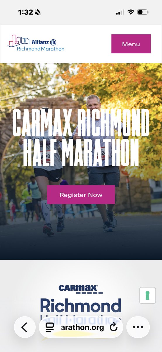 exinkstained's tweet photo. Found my next race. Eager to be back in November among longtime friends in RVA & the Old Dominion, my birthplace. Praying that life won’t disrupt plans as it did when I had to scrub running in the Indy Monumental Half last fall. (Still on my bucket list) #runrichmond https://t.co/spZhXbKjOM