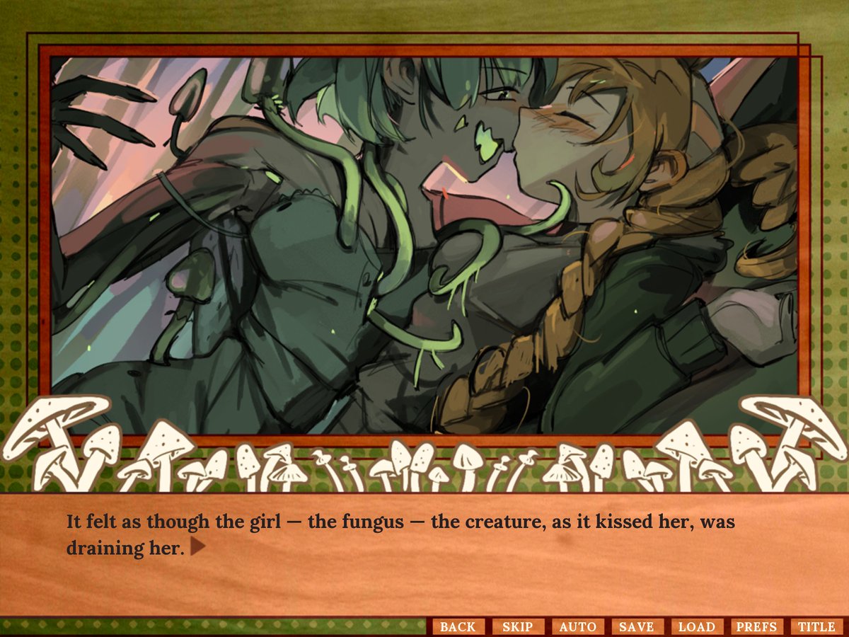 hey i wrote a yuri visual novel about this