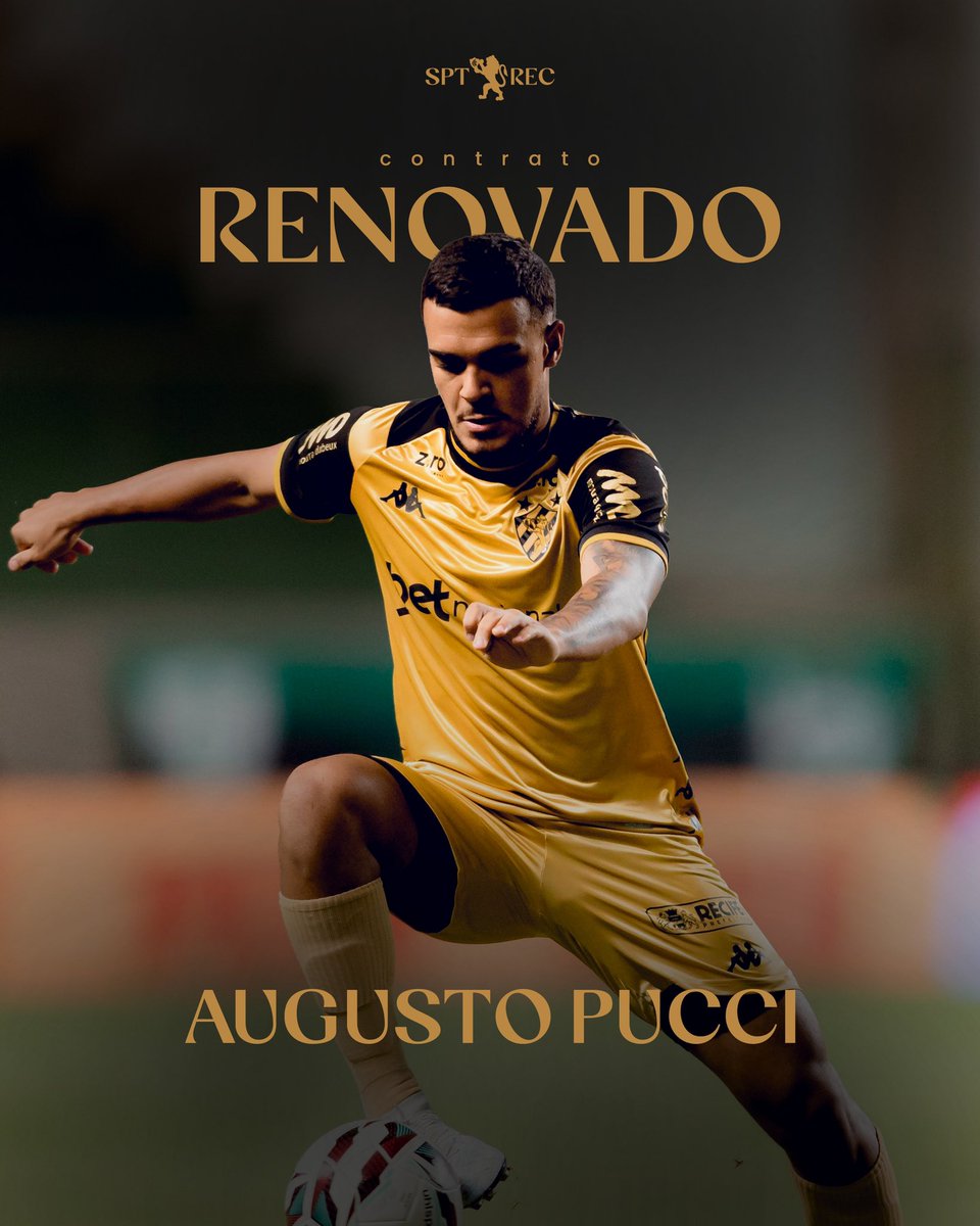 𝐏𝐔𝐂𝐂𝐈 𝐑𝐄𝐍𝐎𝐕𝐀𝐃𝐎! 🔄

O Sport informa a renovação do lateral Augusto Pucci até o fim de 2027, com opção de ampliação até 2029! 

Autor de gol na final do título pernambucano, o lateral de 18 anos é cria da base e um dos líderes em jogos no ano: bit.ly/493HVdK
