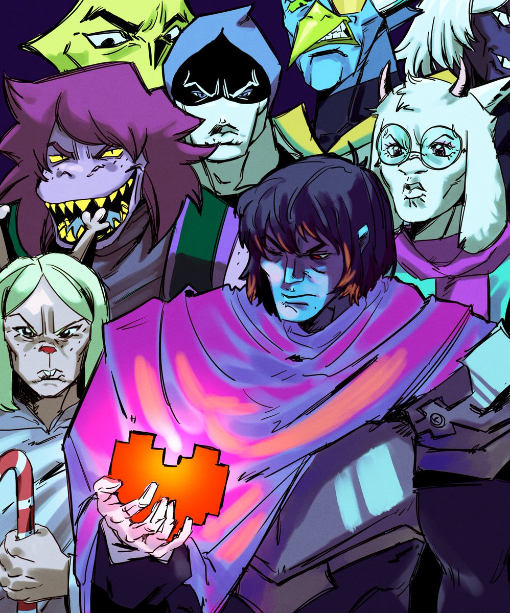 okay invincible redraw here's your fun gang #deltarune