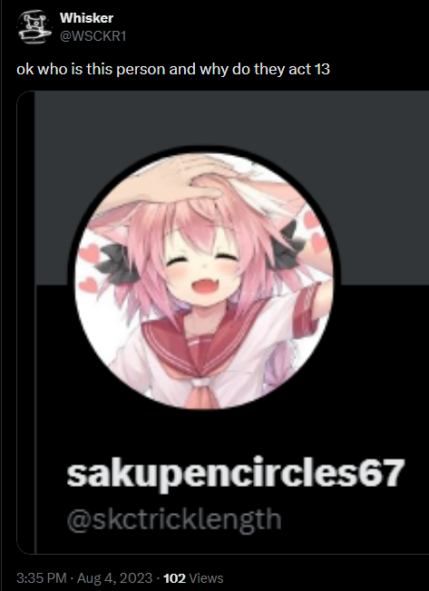 oomf scrolling through old tweets and i see 67 in 2023 what the fuck