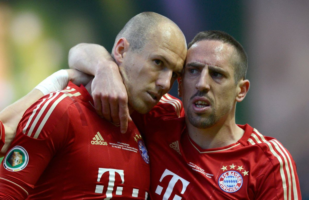 POL_SPORT_CLUB's tweet image. #BayernMunich #Bundesliga #Munich #football
Arjen Robben &amp;amp; Franck Ribery