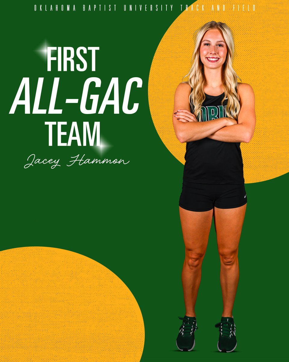 OBU_TrackXC's tweet image. Jamora Horace wins the high jump with a GAC &amp;amp; facility record (1.73m) while @jaceyhammon_ takes third! That equals All-GAC First Team for these ladies. #OnToVictory