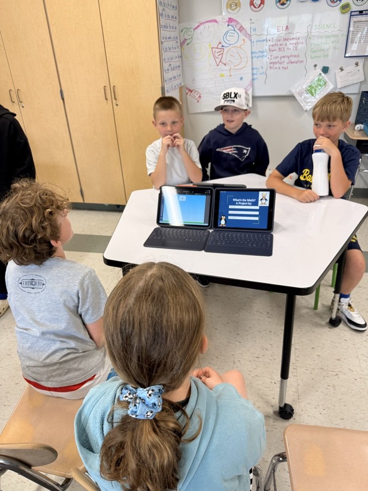 HPClough's tweet photo. So proud of our 4th grade mathematicians who presented to guest judges and 3rd graders! #HPClough #STMath #MURSD https://t.co/lTzkRJ9l11