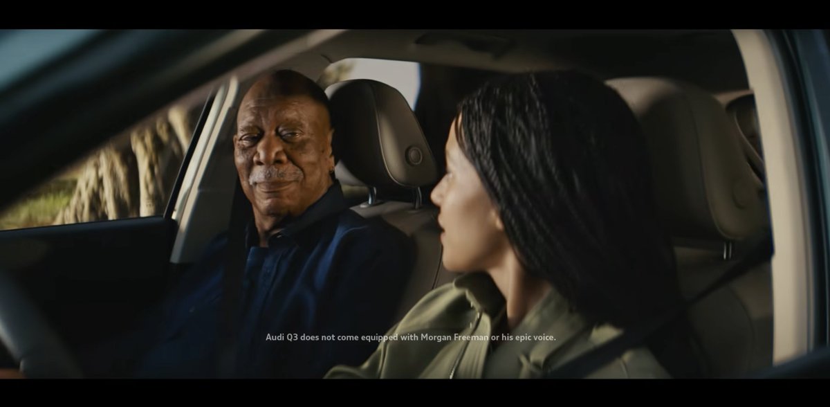 Besteverad's tweet image. Audi’s new Q3 film with Morgan Freeman and Chase Infiniti turns a road trip into a cinematic storytelling twist. #Audi #Advertising #besteverad
besteverad.com/audi-teams-up-…