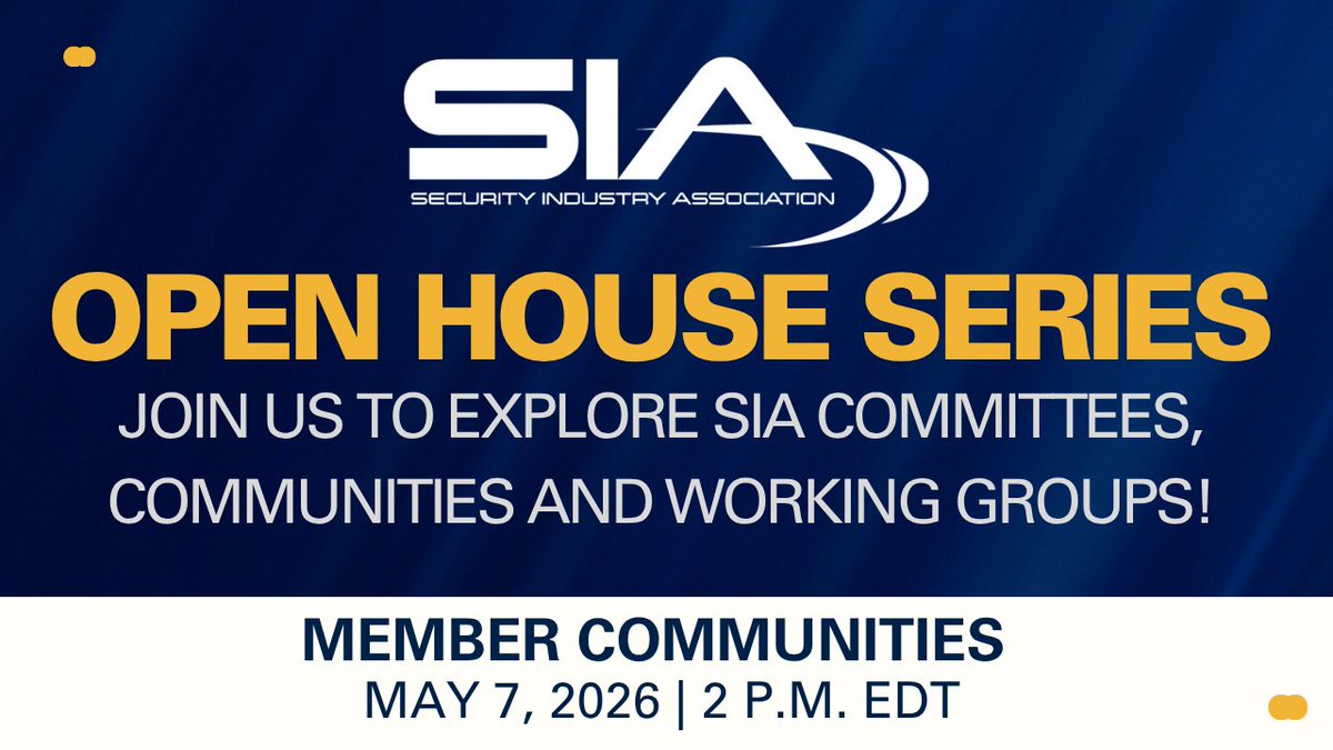 Security Industry Association (SIA) tweet media