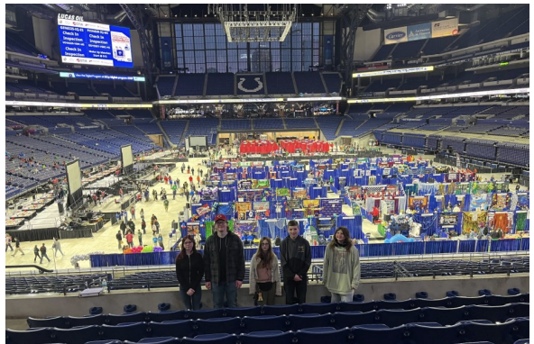 PioneerJrSrHigh's tweet photo. Team 491C, coached by Jordan Busard, competed in the VEX World Championship in St. Louis last weekend! Team members are Carson Lowry, Ludmila Barton, &amp; Melody McWilliams. The team ended up in 40th place of 84 teams in their division with a record of 5-5.  Great job Panthers! https://t.co/JaDbW15jIR