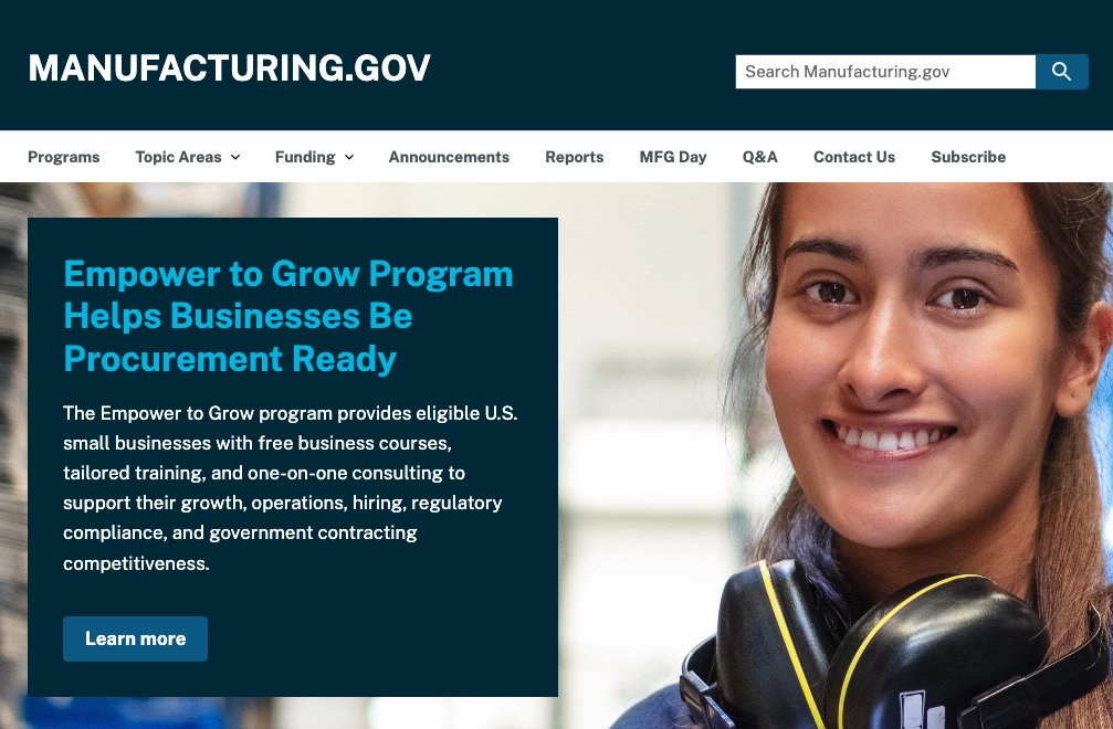 NIST_MEP's tweet photo. Visit https://t.co/Q5fs4NZYhC for information on federal manufacturing programs, funding opportunities, and other valuable resources that help U.S. manufacturers increase productivity, improve supply chains, and find and retain a strong workforce.
https://t.co/qZqYsidVVK https://t.co/K2FhRZ6l6I
